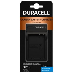 Charger for Panasonic DMW-BLC12 Battery by Duracell