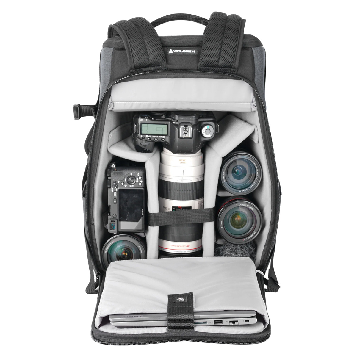 Vanguard VESTA Aspire 45 Camera Backpack with Rear Access and 14" Laptop Compartment