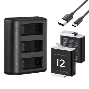 K & F Concept K&F Concept Dual GOPRO Hero 9/10/11/12 Batteries + Charger