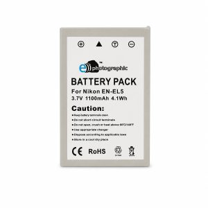 E-Photographic EN-EL5 1100mAh Li-Ion Replacement Battery for Nikon Digital Cameras