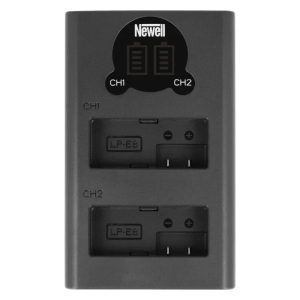 Newell DL-USB-C Dual Battery Charger for Canon LP-E8