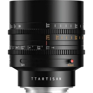 TTArtisan 85mm T2.1 Dual Bokeh Full-Frame Cine Lens for Canon RF-Mount – Black